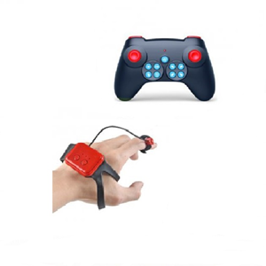  ماشین کنترلی شارژی آفرود جیپ سبز با دو کنترل دستی و دستبندی Off-Road RC Car Drift Wheels 1:10 -اسباب بازی